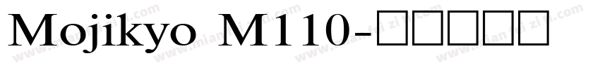 Mojikyo M110字体转换